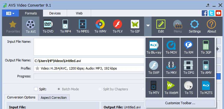 AVS Video Converter 12.6.2.701 instaling